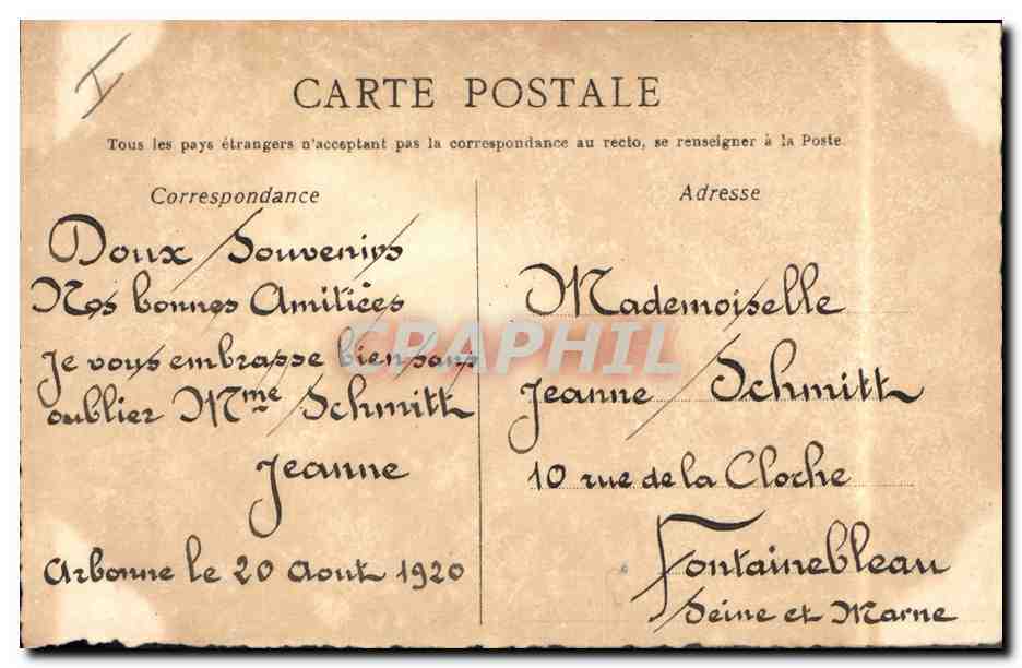 Flores de pensamiento en un cesto — Feliz cumpleaños — Tarjeta postal — Reverso