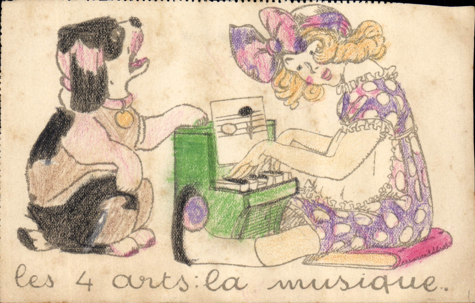 Les 4 arts : la musique — Édition Bourgeois Aîné, Paris