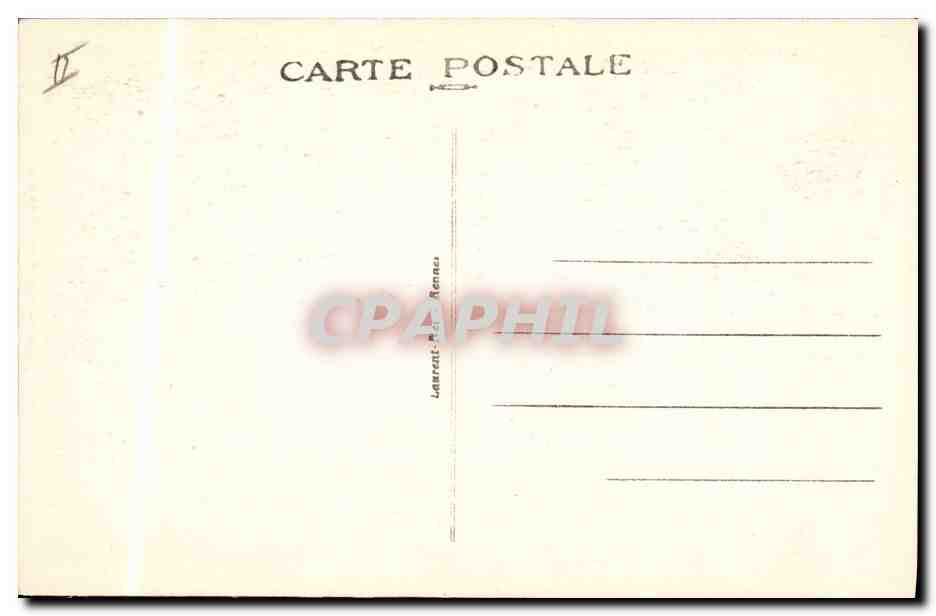CPA Folklore  Jeune fille de Port Navalo  — Verso