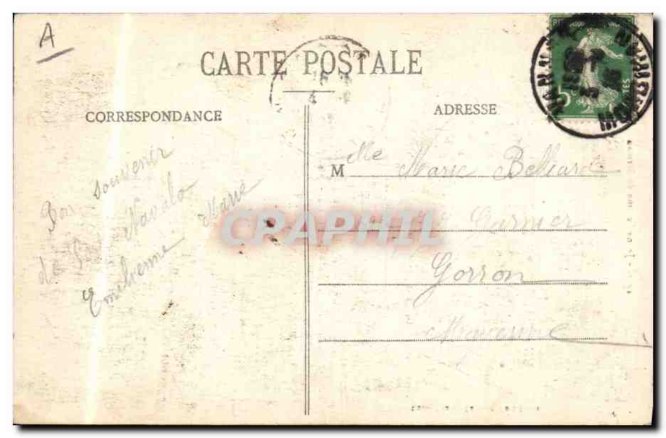 CPA Folklore  Jeune femme de Sarzeau  — Verso