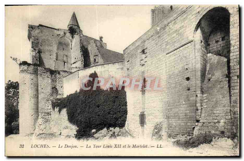 CPA Loches Le Donjon La Tour Louis XII et le Martelet 