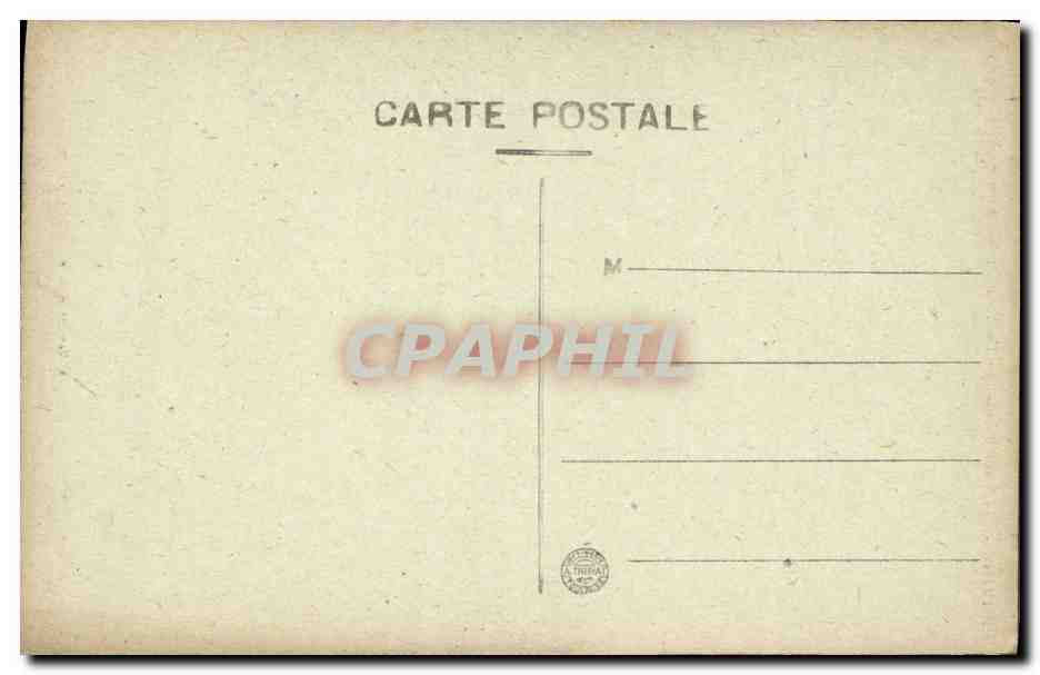 CPA Vieux Remparts La Tour du Gouverneur (XIII siecle) Vue dans les Fosses  — Rückseite