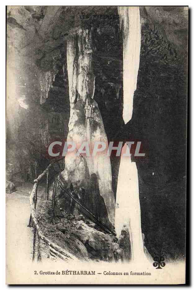 CPA Grottes de Betharram Colonnes en formation 