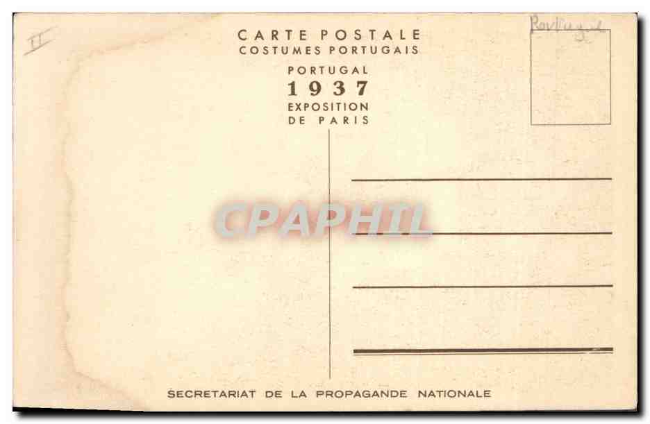 CPA Fantaisie Enfants Poupee  Tricana Coimbra  — Rückseite