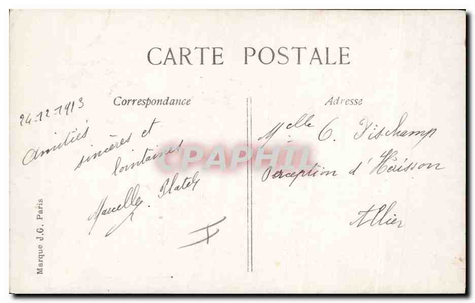 CPA Fantaisie Enfants Poupee  Joyeux Noel  — Rückseite