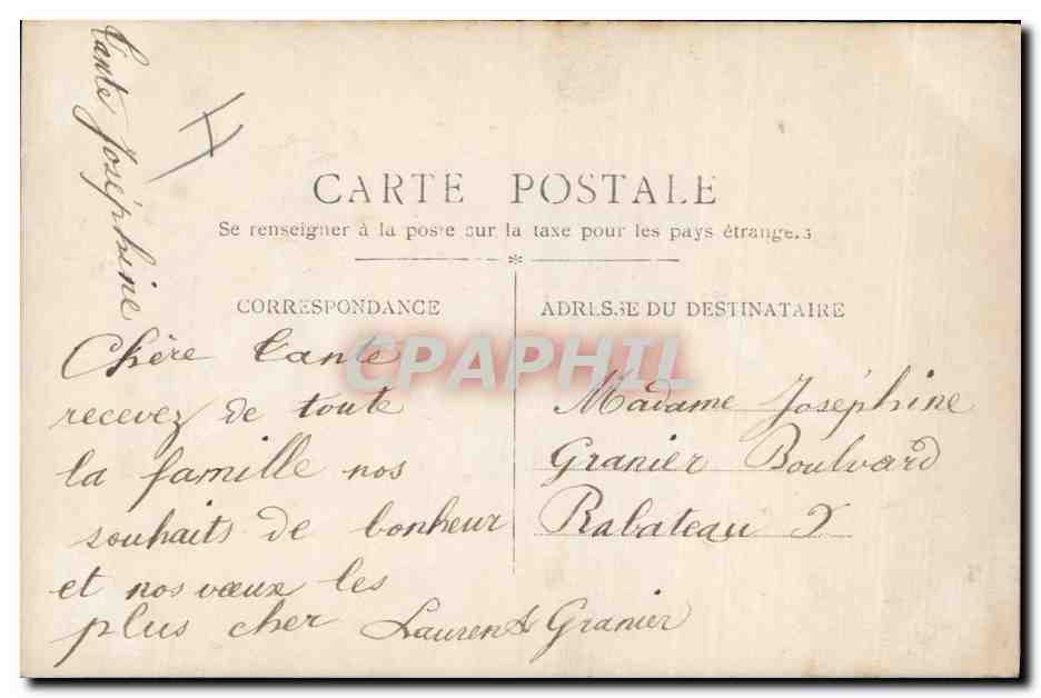 CPA Fantaisie Enfants Poupee  Bonne Annee  — Verso