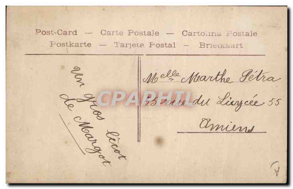 CPA Fantaisie Enfants Poupee  Heureuses Paques  — Verso
