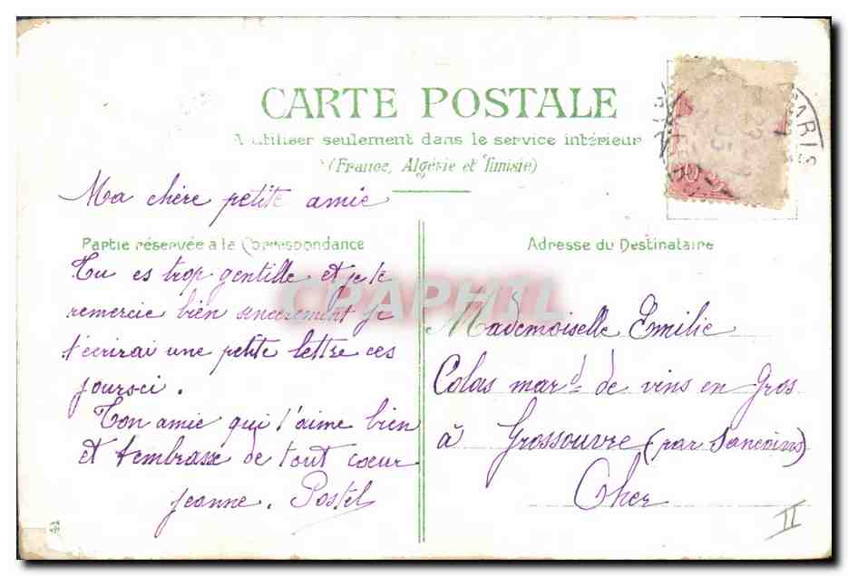 CPA Fantaisie Enfants Poupee Scotch  — Verso