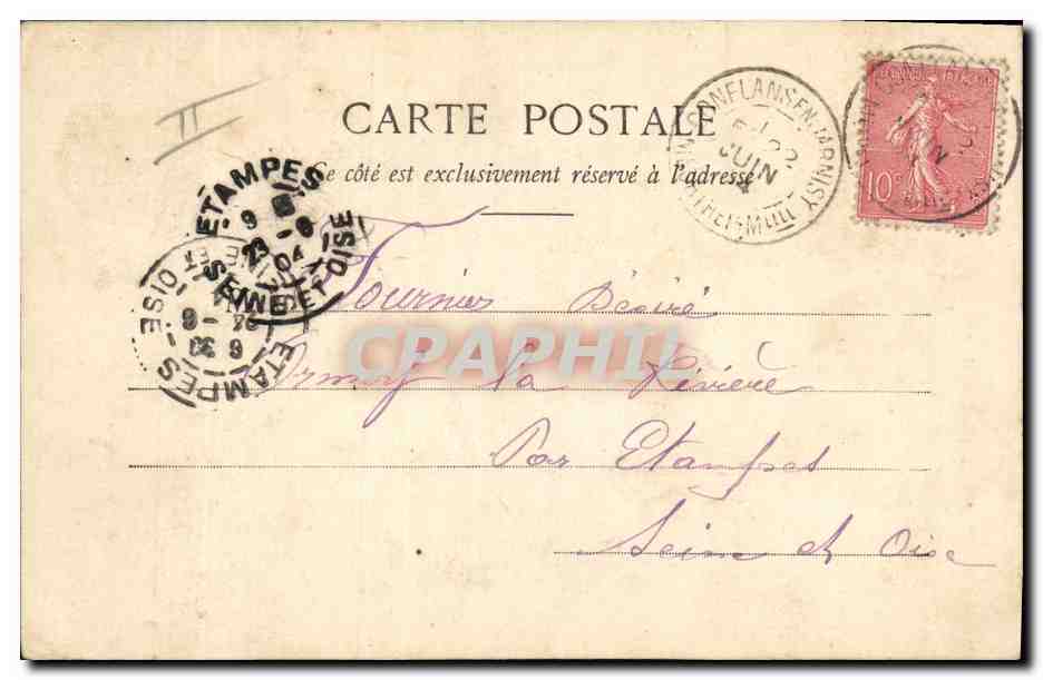 Une Idylle au Jardin des Tuileries — Complication — Éditeur A. Barbier & Cie, N° 467 — Back