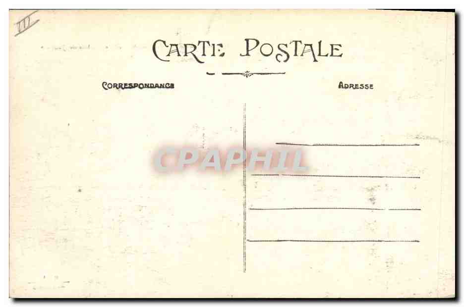 CPA Gannat L'Hotel de Ville et Palais de Justice  — Verso
