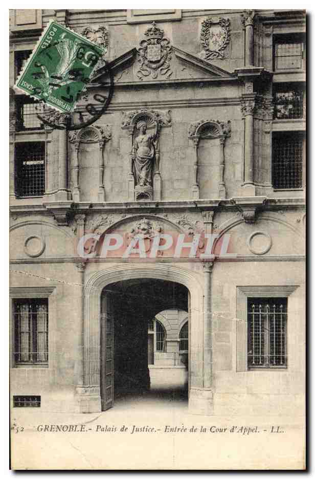 CPA Grenoble Palais de Justice Entree de la Cour d'Appel 