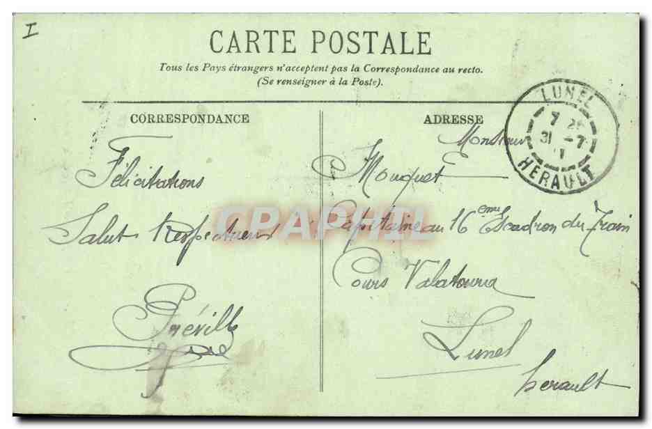 CPA Grenoble Palais de Justice Entree de la Cour d'Appel  — Verso