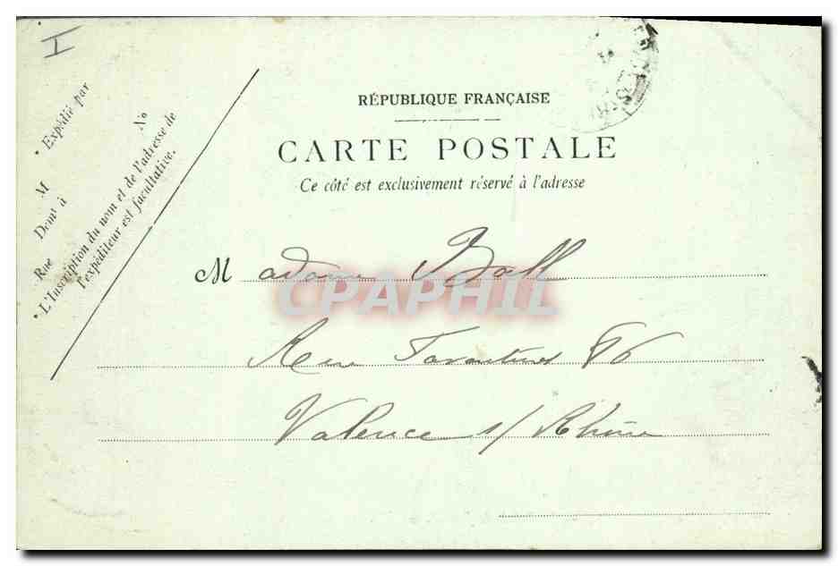 CPA Grenoble Le Palais de Justice  — Verso