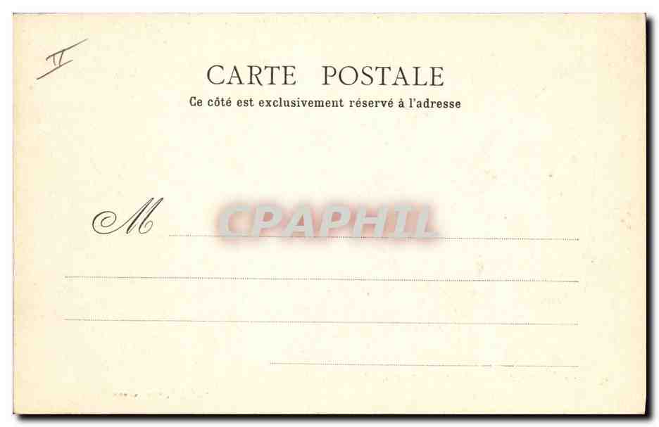 CPA Grenoble Palais de Justice Statue Bayard  — Verso