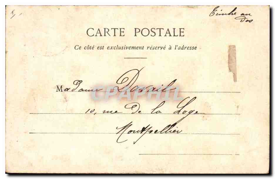 CPA Grenoble Entree du Palais de Justice  — Rückseite