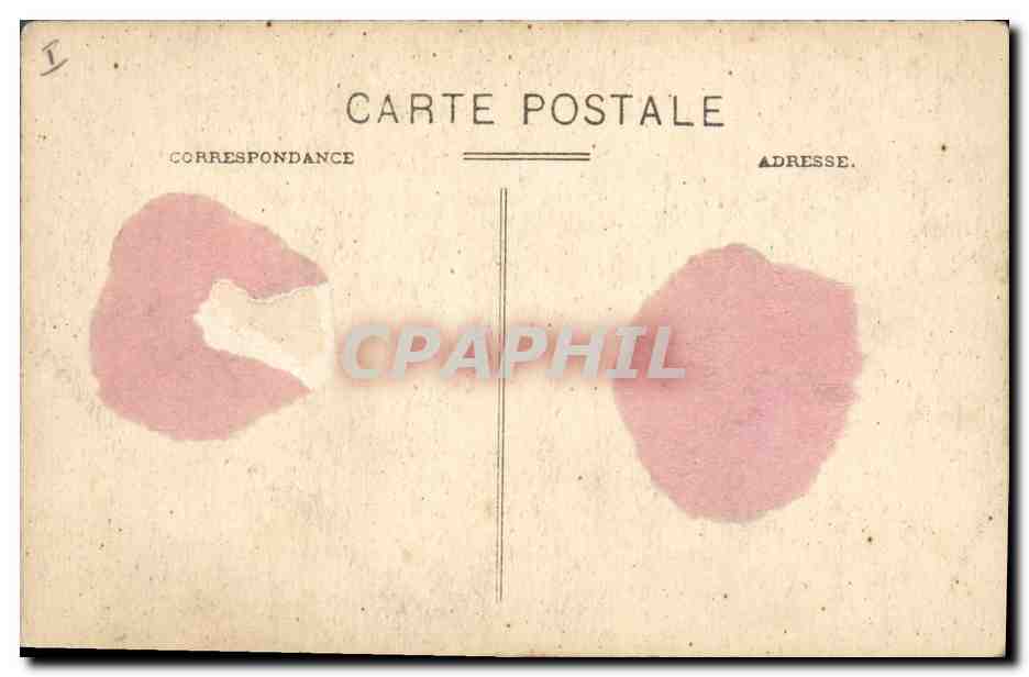 CPA Gueret (Creuse) Fontaine Bonnyaud et Palais de Justice  — Verso
