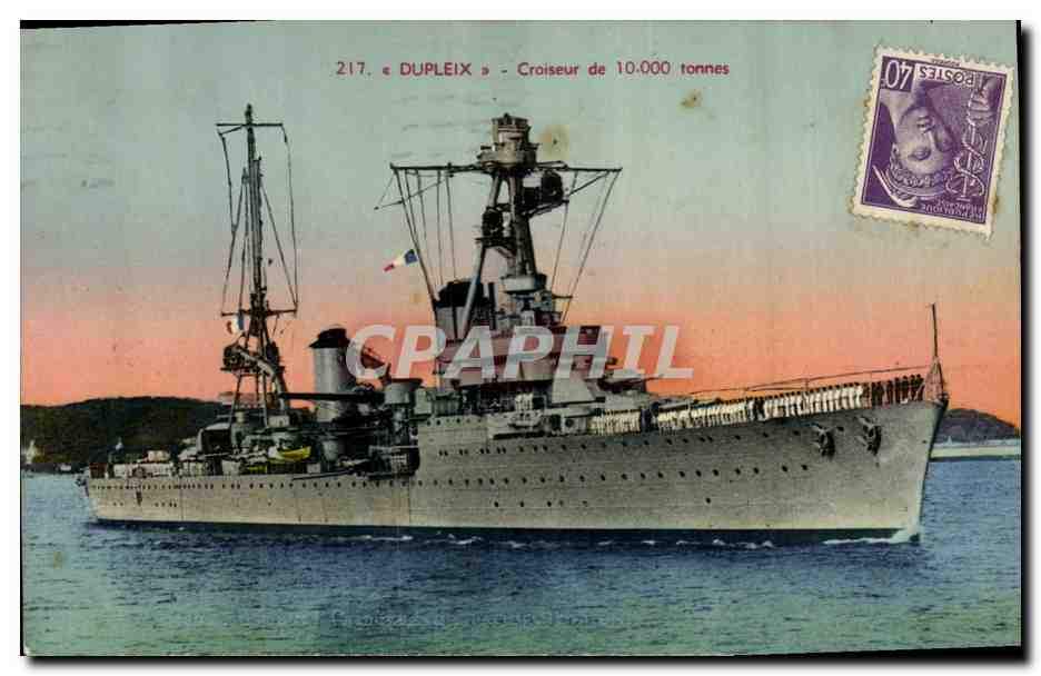 CPA Bateau de guerre Dupleix Croiseur 