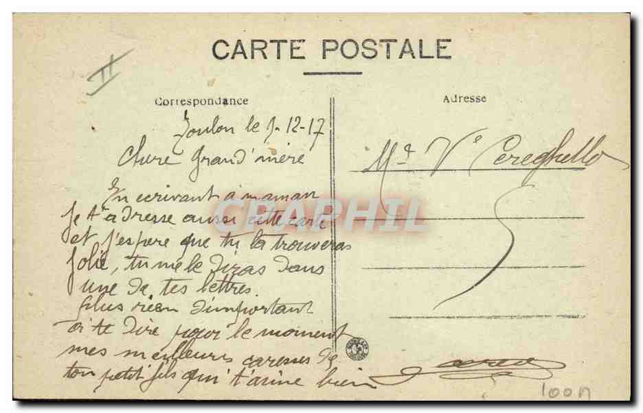 Oorlogsschip « Diderot » — 1e Escadre — Militaire marine — n°204 — Achterkant