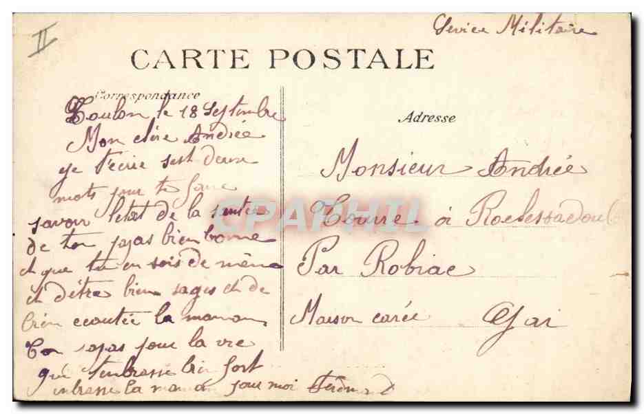 CPA Bateau de guerre Marine Nationale Democratie Cuirasse d'Escadre  — Verso