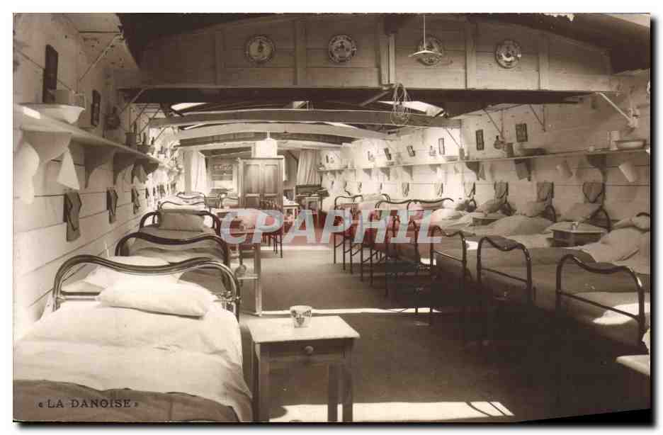 Intérieur de la Danoise — Salle d'hôpital — Éditeur non identifié