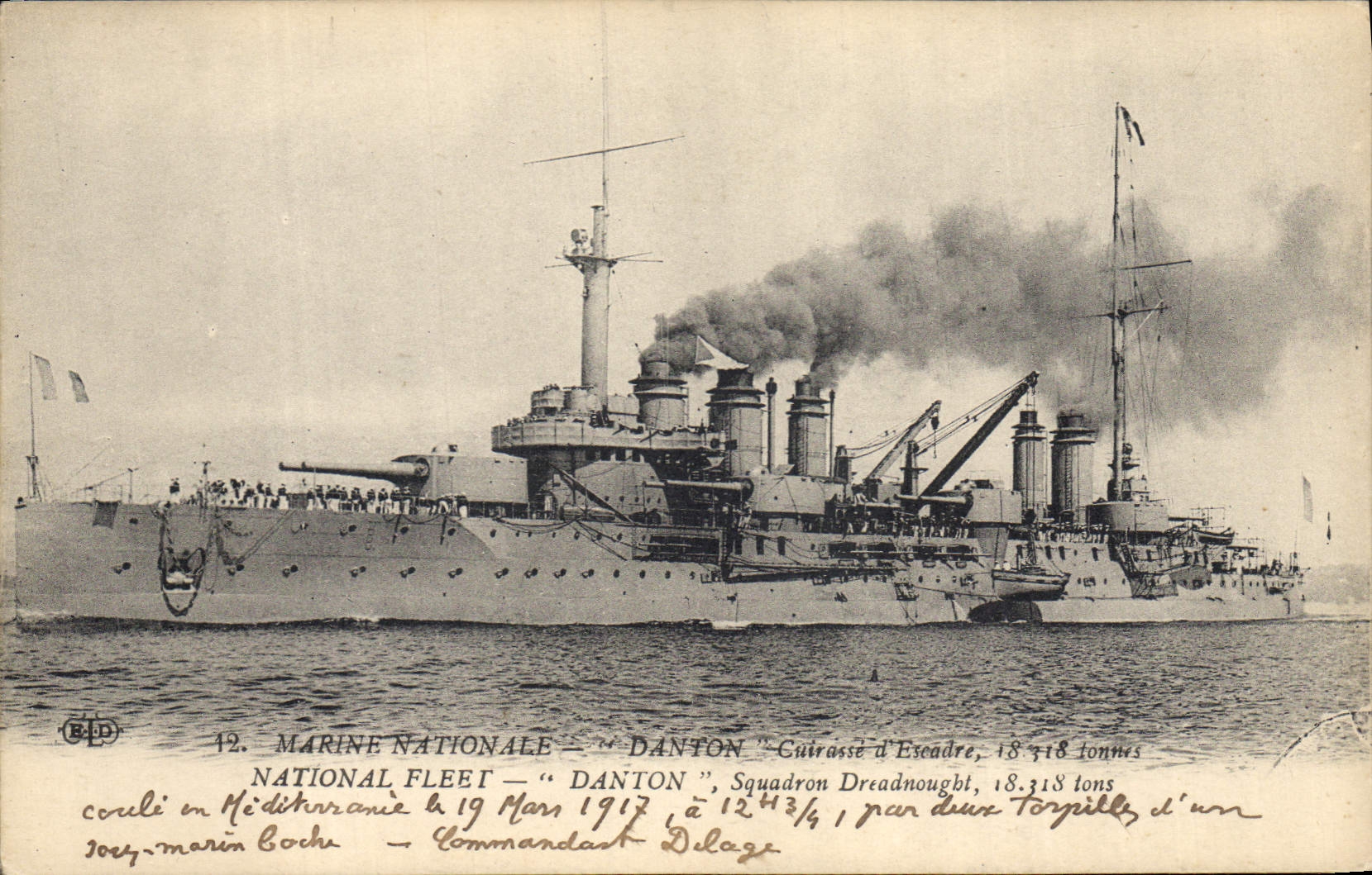 Marine Nationale — "Danton" — Cuirassé d'Escadre, 18.318 tonnes