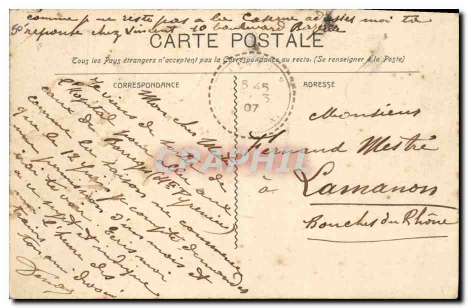 CPA Bateau de guerre Marine Militaire Francaise Le Desaix Croiseur Cuirasse de premier Classe  — Verso