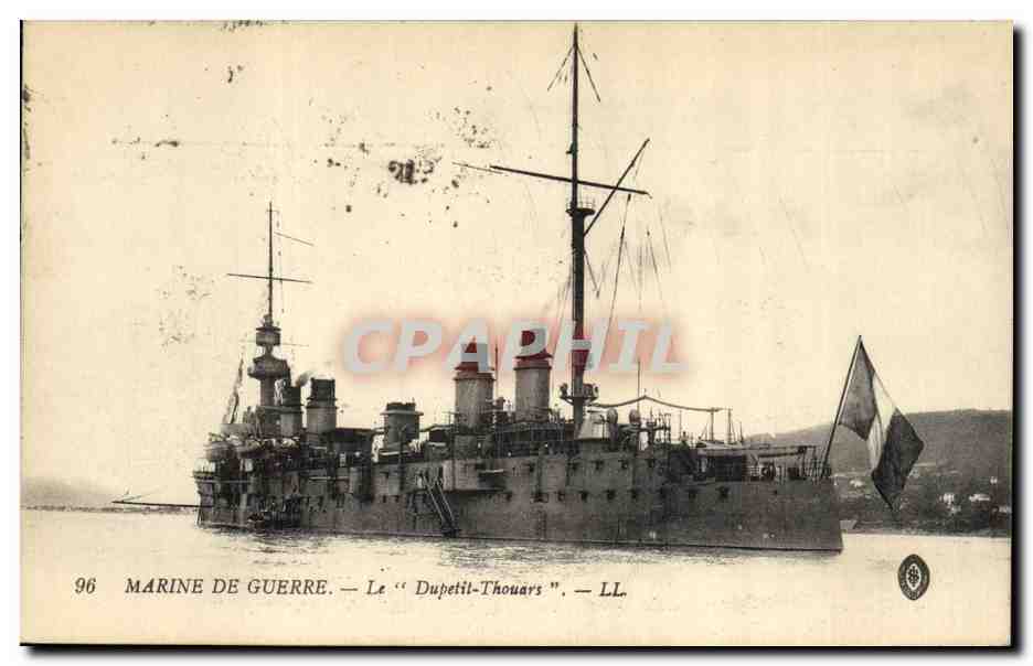 Marine de guerre — Le "Dupetit-Thouars" — LL. — CPAPHIL 96