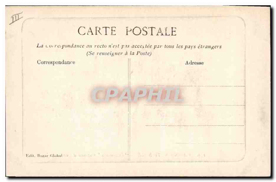 Marine Nationale — "Démocratie" Cuirassé d'Escadre — Bazar Global n°142 — Verso