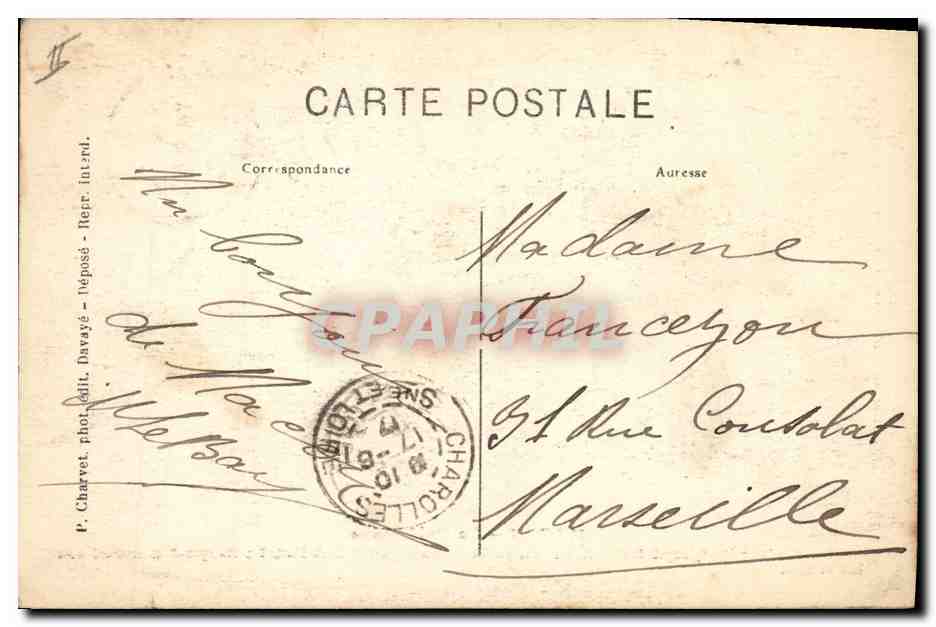 CPA Macon La Prefecture  — Verso