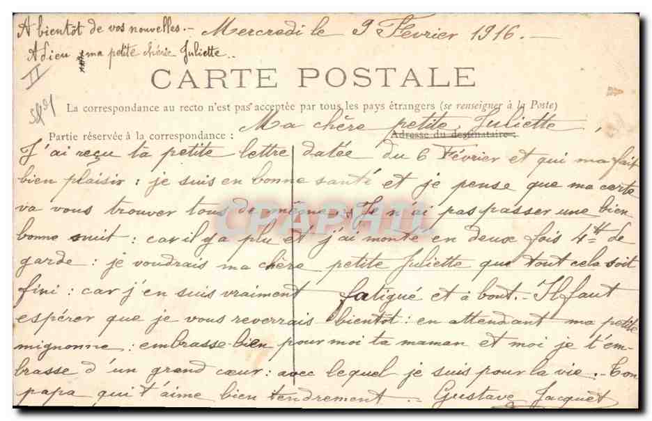 CPA Melun La Prefecture cote Sud  — Verso