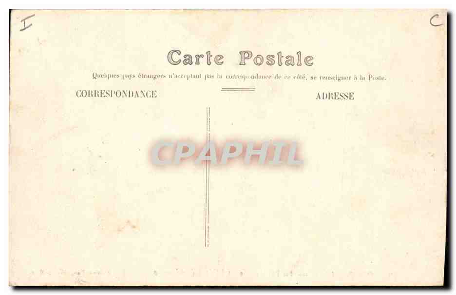 CPA Montrellier La prefecture et l'hotel de poste  — Verso