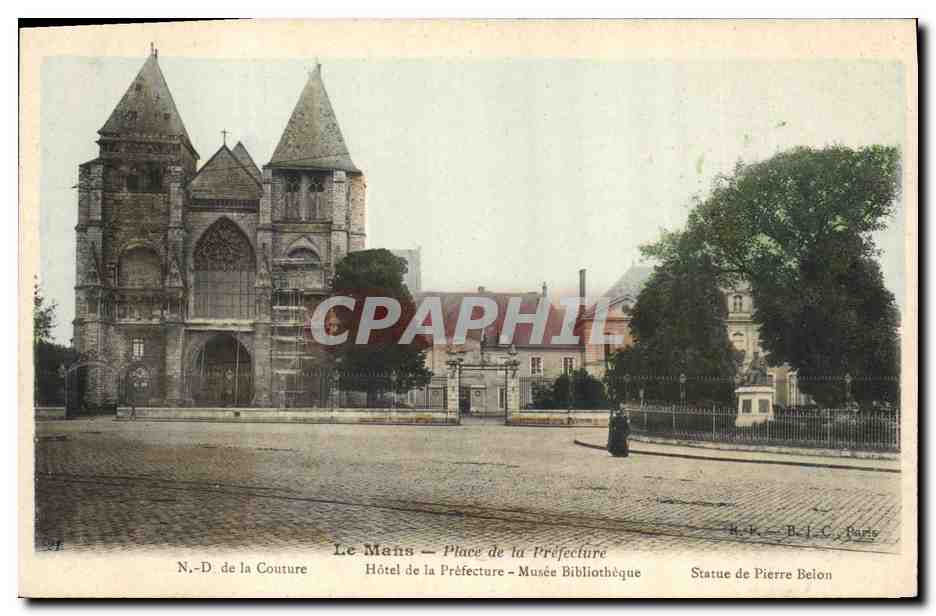 CPA Le Mains Place de la Prefecture 