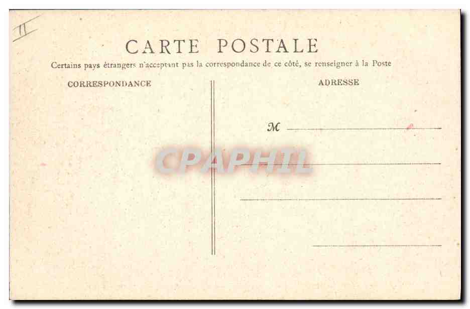CPA Le Mains Place de la Prefecture  — Verso