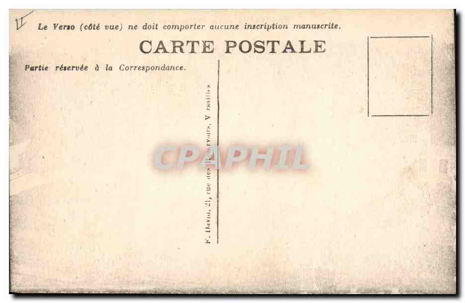 CPA Melun La Prefecture  — Verso