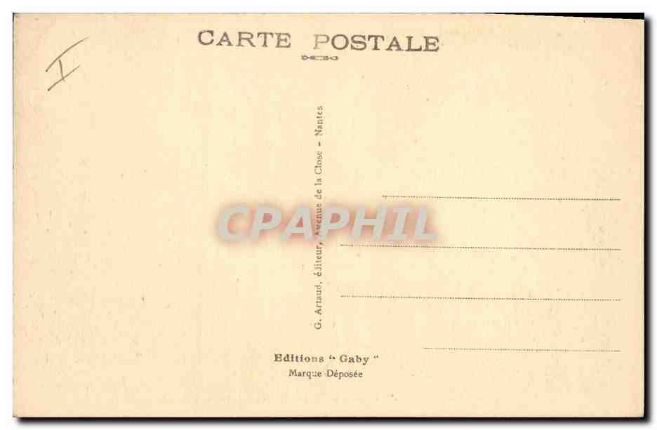 CPA Le Mans la Prefecture et l'Eglise de Notre Dame de la Couture  — Verso