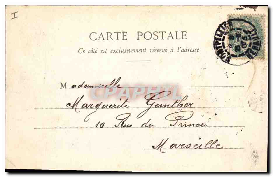 CPA Montpellier la Prefecture  — Verso