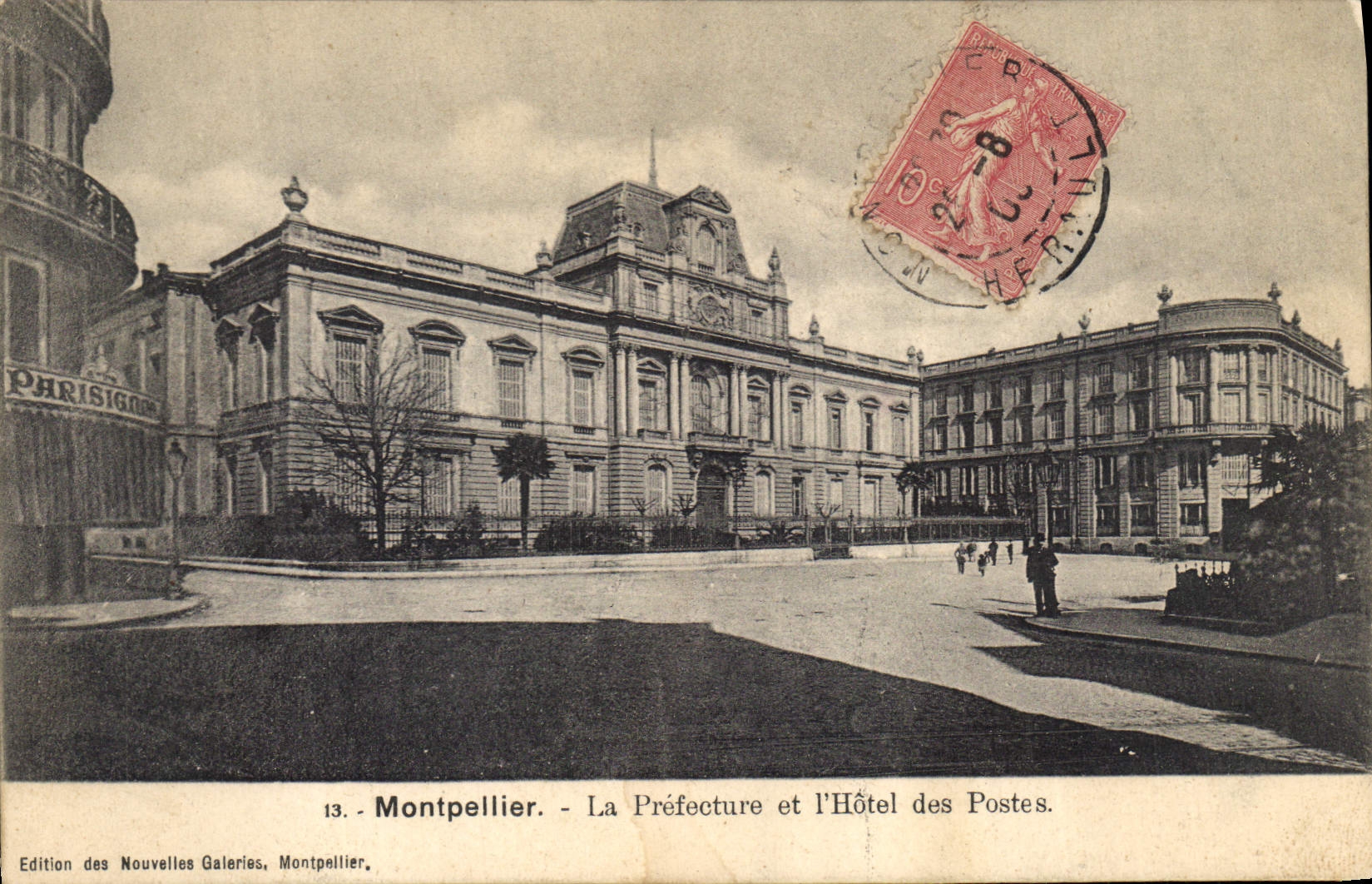 CPA montpellier la Prefecture et l'hotel des Postes 