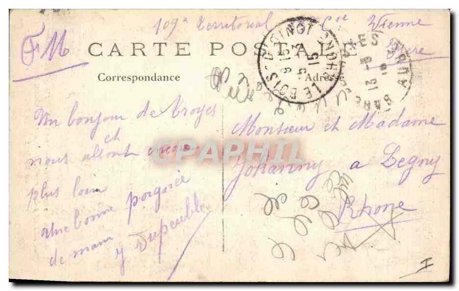 CPA Militaria La Grande Guerre 1914-15 Cimetiere de Reims  — Rückseite