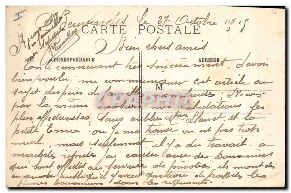 Compiègne — Pont sauté sur l'Oise — Phot-Express, Imp. Baudinière, Nanterre — Verso