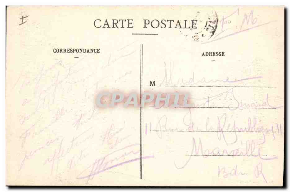 Pexonne — Details des Krieges 1914-1915 — Cliché Emile Fournier — Rückseite