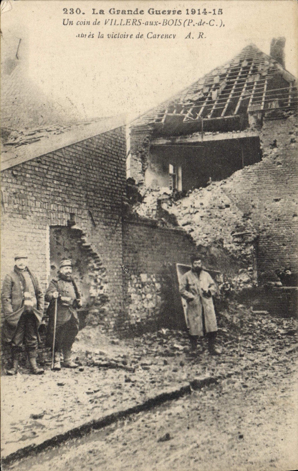 Villers-aux-Bois (P.-de-C.) — Détail de destructions après la Grande Guerre 1914-15 — A. R.
