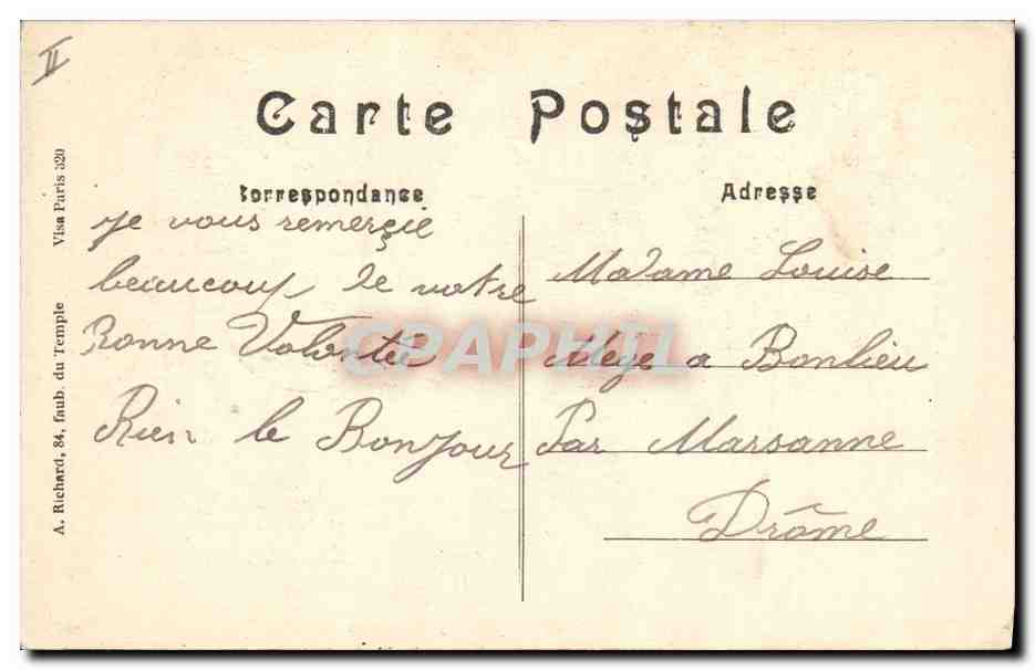 Villers-aux-Bois (P.-de-C.) — Détail de destructions après la Grande Guerre 1914-15 — A. R. — Verso