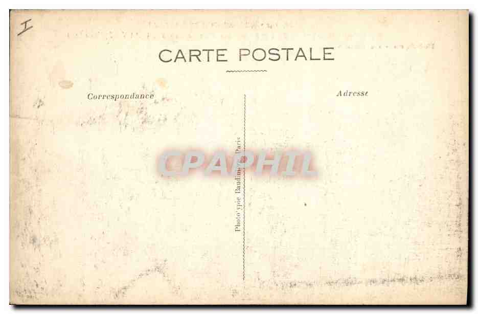 Destruction d'une maison à La Panne (Flandre) — effet d'un obus de 75 — Phot-Express - Visé Paris 204 — Verso