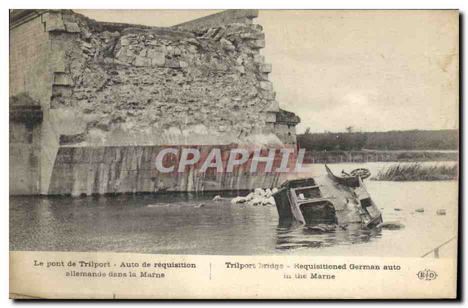 CPA Militaria Pont que l'on a fait sauter a la Ferte sous Jouarre 