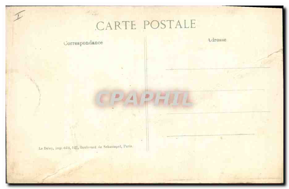 CPA Militaria Guerre de 1914 Reims la Cathedrale Exterieur de la grande voute apres l'incendie — Rückseite