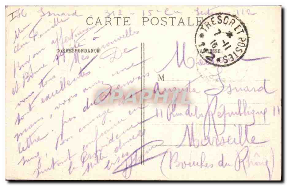 CPA Militaria La grande guerre 1914 15 un convoi de blesses a Bruyeres vosges TOP — Verso