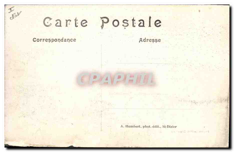 CPA Militaria Bataille de la marne 6 au 12 Sep 1914 la rue de vitry apres le bombardement Pargny sur — Rückseite