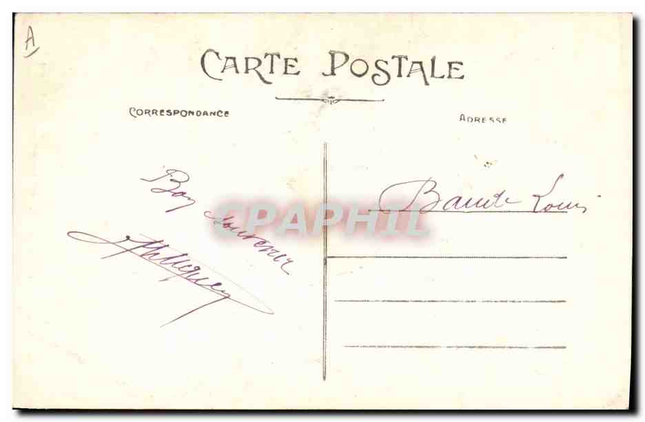 CPA Folklore Landeneau Costume de Sparle du pays de leon  — Verso