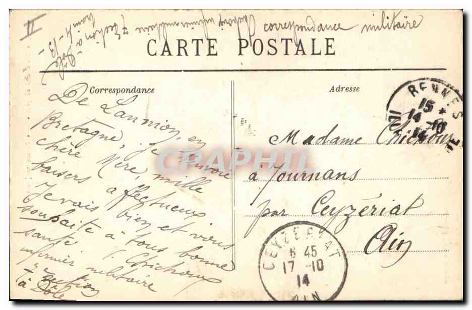 CPA Folklore Bretonned be pret Breton toujours  — Verso