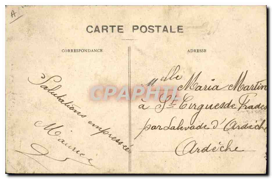 CPA Folklore Une Quiberonnaise  — Verso